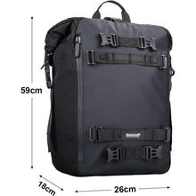 Multifunktionale Motorradtasche 20L Schwarz wasserdicht