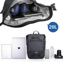 Multifunktionale Motorradtasche 20L Schwarz wasserdicht