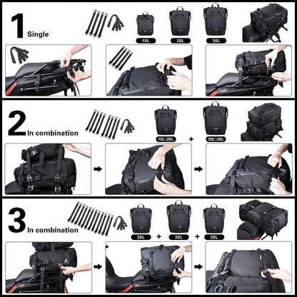 Multifunktionale Motorradtasche 20L