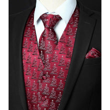 Herren Weihnachts Weste Santa Claus V-Ausschnitt