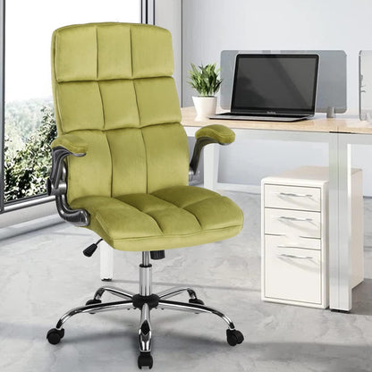 Ergonomischer Bürostuhl Grau Stoff Höhenverstellbarer