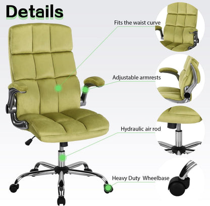 Ergonomischer Bürostuhl Grau Stoff - Höhenverstellbar & 360° Drehstuhl