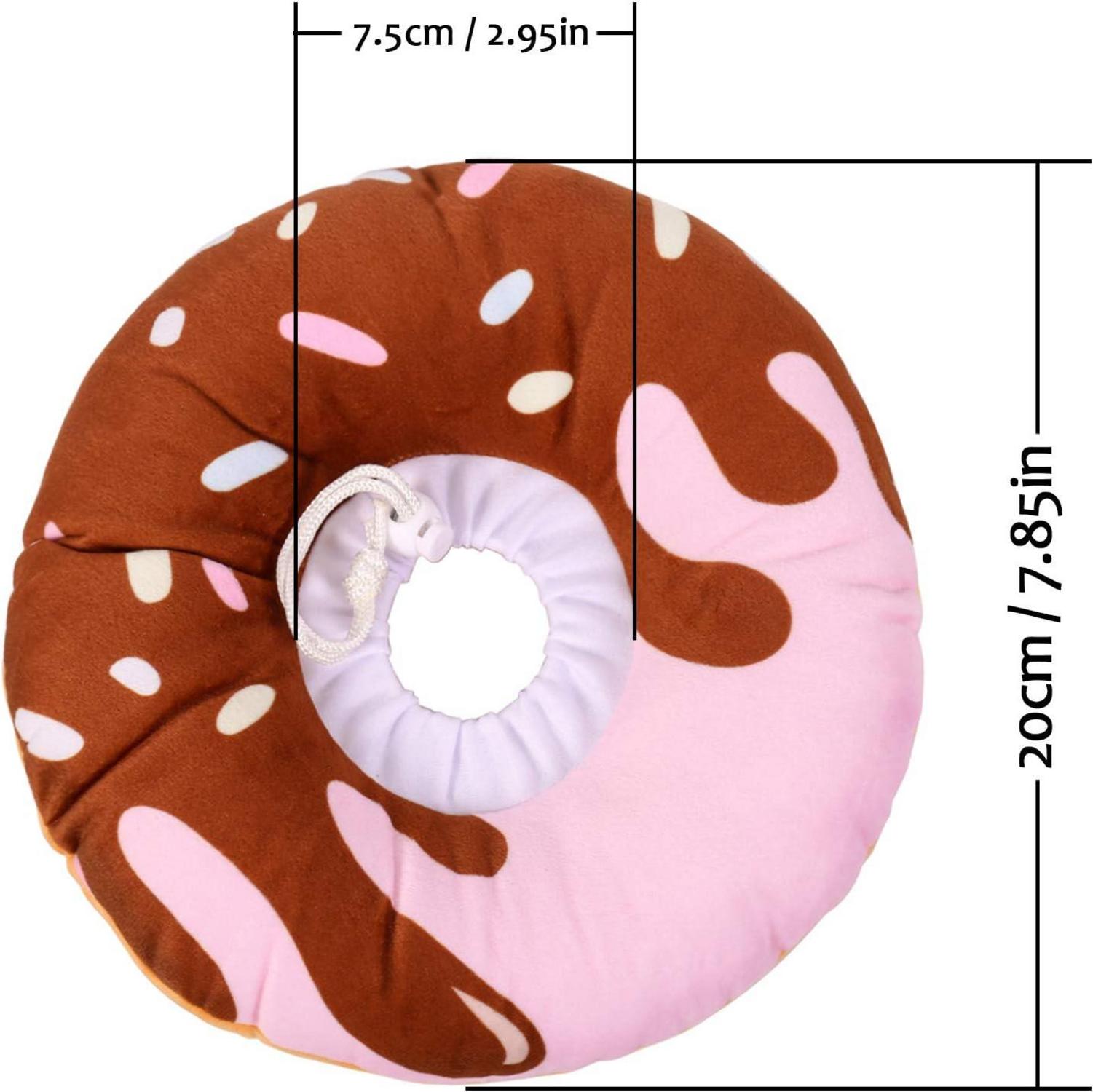Katzen Halskrause Weiches Baumwollhalsband Donut-Muster