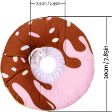 Katzen Halskrause Weiches Baumwollhalsband Donut-Muster