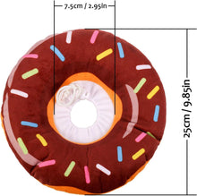 Katzen Halskrause Weiches Donut-Design Verstellbar Braun