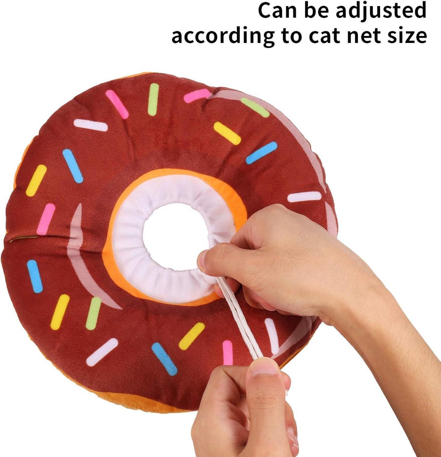 Weiches Donut Halskrause Katzen Halsband Antikratz Schutzkragen