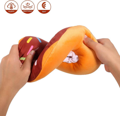 Xinzistar Donut Halskrause für Katzen und Welpen XS-S-M Braun Schutzkragen
