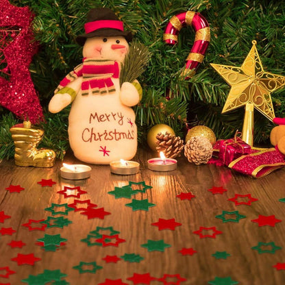 120x Weihnachtssterne Filz Streudeko Weihnachten Deko DIY