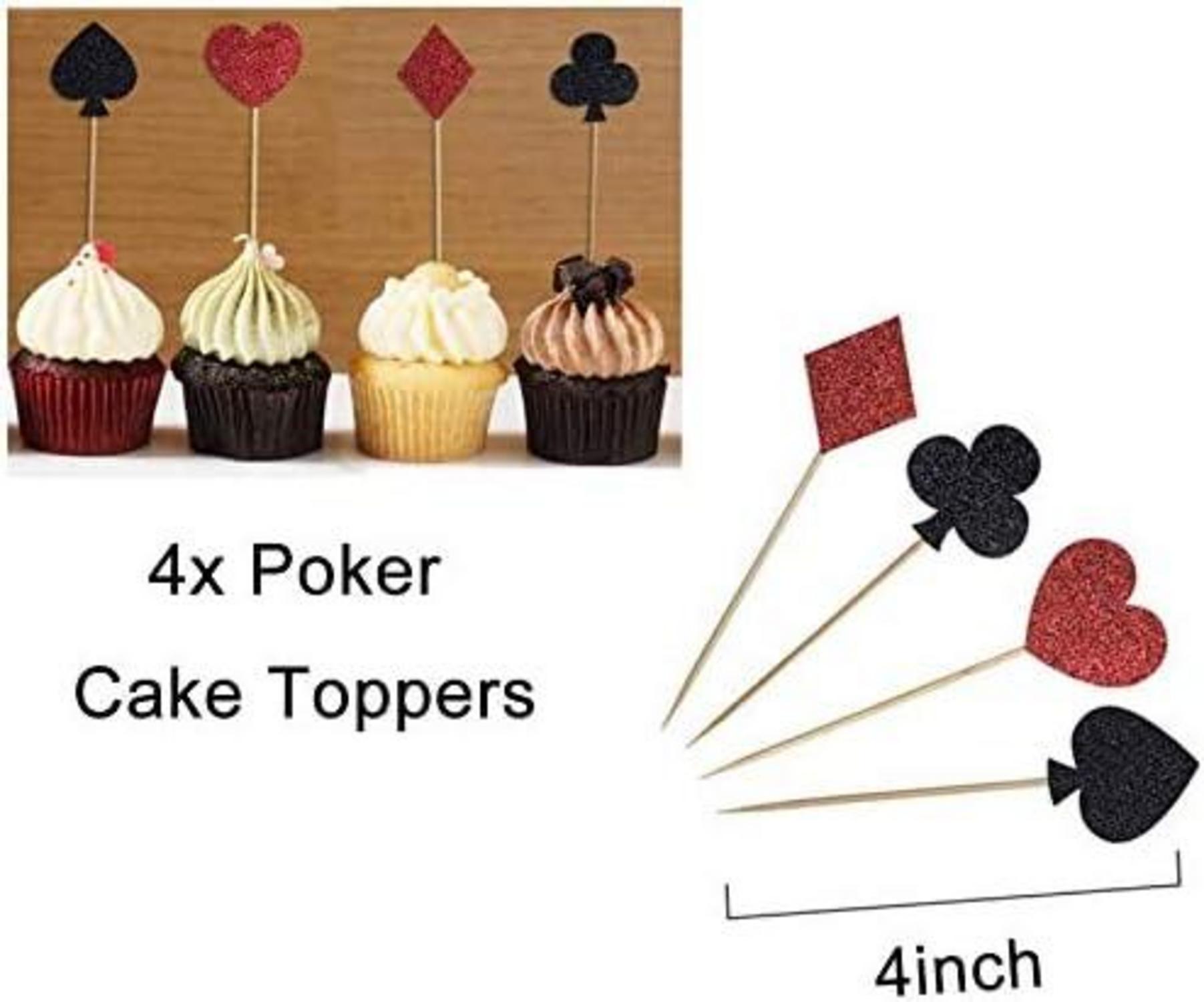 Luftballons Casino Party Deko 107 Stück Schwarz Rot Weiß Las Vegas Poker