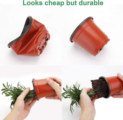 Anzuchttöpfe 30 Stück 10cm Pflanztöpfe mit