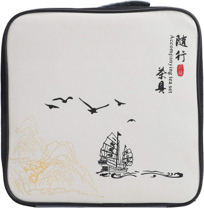 Japanisches Kirschblüten Kung Fu Tee Set Reise Teeservice 6tlg