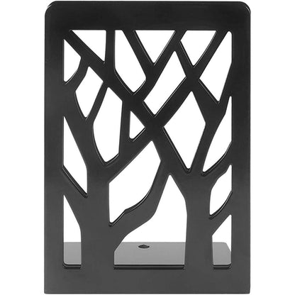 Schwarze Eisen-Buchstützen 4er Set Baumdesign Anti-Rutsch