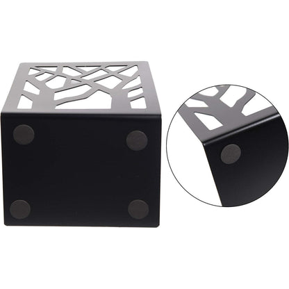 Schwarze Eisen-Buchstützen 4er Set Baumdesign Anti-Rutsch