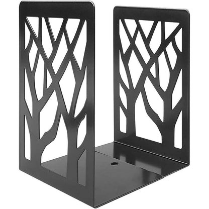 Schwarze Eisen-Buchstützen 4er Set Baumdesign Anti-Rutsch
