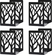 Eisen Buchstütze Set 4 Stk. für Regal Bücher Halter Schwarz
