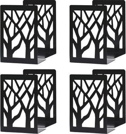 Eisen Buchstütze Set 4 Stk. für Regal Bücher Halter Schwarz