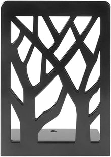 Schwarze Eisen-Buchstützen 4er Set Baumdesign Anti-Rutsch