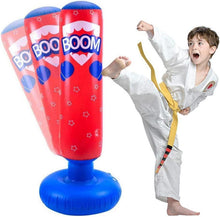 Boxsack Kinder 120 cm Standboxsack Kickboxen Karate Taekwondo Rot-L