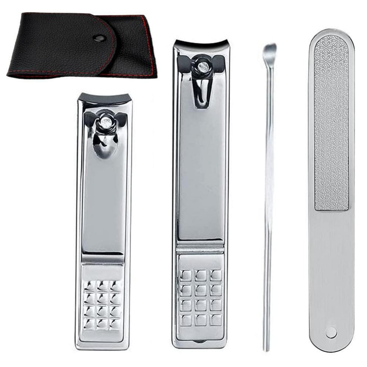 Nagelknipser Set Edelstahl – Großer & Kleiner Knipser + Nagelfeile