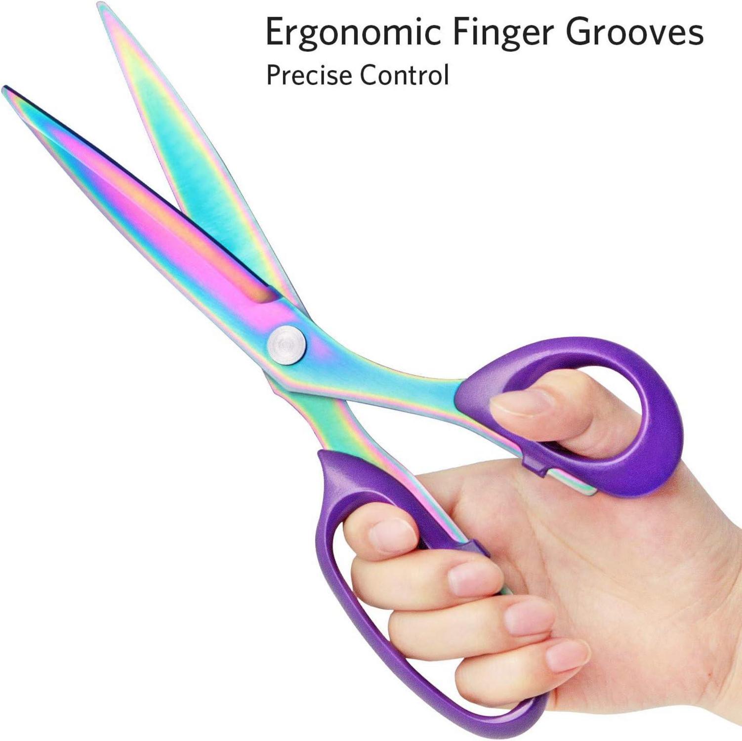 Asdirne Stoffschere Lila Titanbeschichtet 10 Zoll