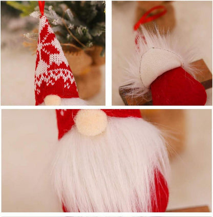 Weihnachtsdeko Wichtel Filz Bart Plüsch Handgemacht Set