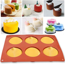 Zylinder-Silikonform 3 Packungen 6 Mulden 5,1 cm Cupcakes