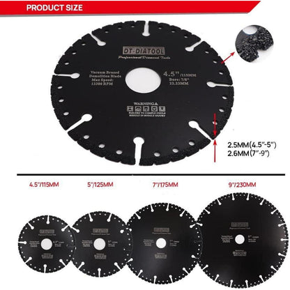 Diamant-Trennscheiben 2er-Set 230mm für Stahlbeton, Metall & mehr