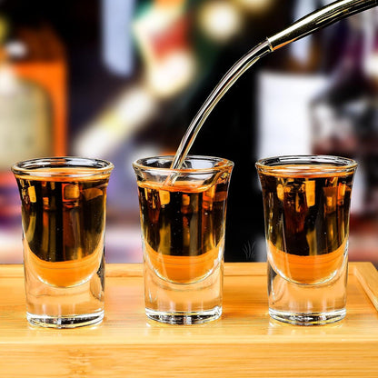 24er Set Shotgläser 35ml transparent schwerer Boden Cocktails Tequila