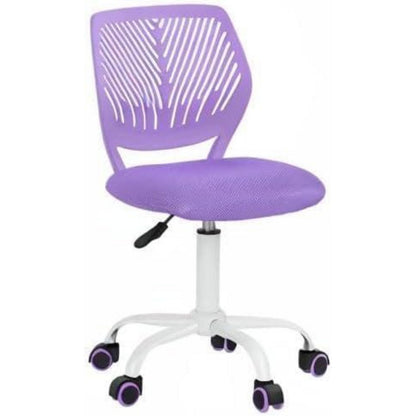 Homy Casa Bürostuhl Ergonomisch Stoffsitz Lila