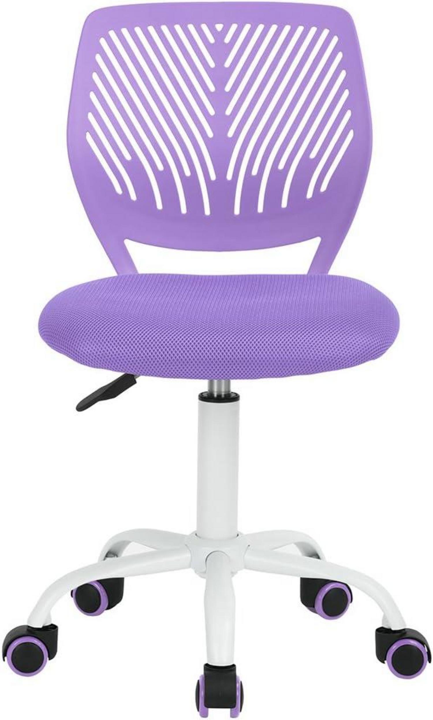Ergonomischer Bürostuhl Lila höhenverstellbar drehbar