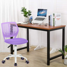 Homy Casa Bürostuhl Ergonomisch Stoffsitz Lila