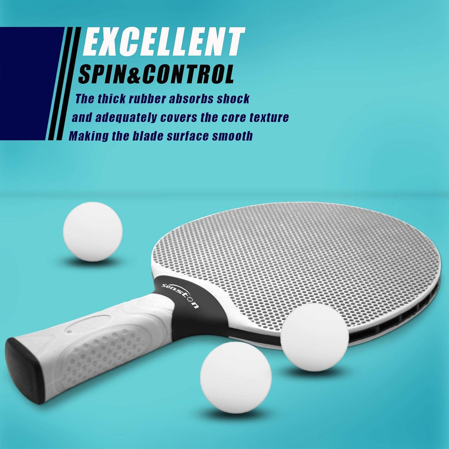 Senston Tischtennisschläger Set mit 3 Bällen und