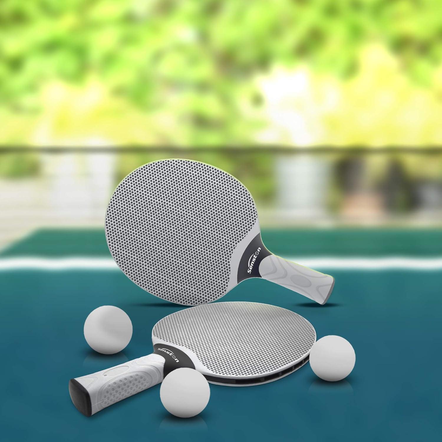Senston Tischtennisschläger Set mit 3 Bällen und Aufbewahrungstasche