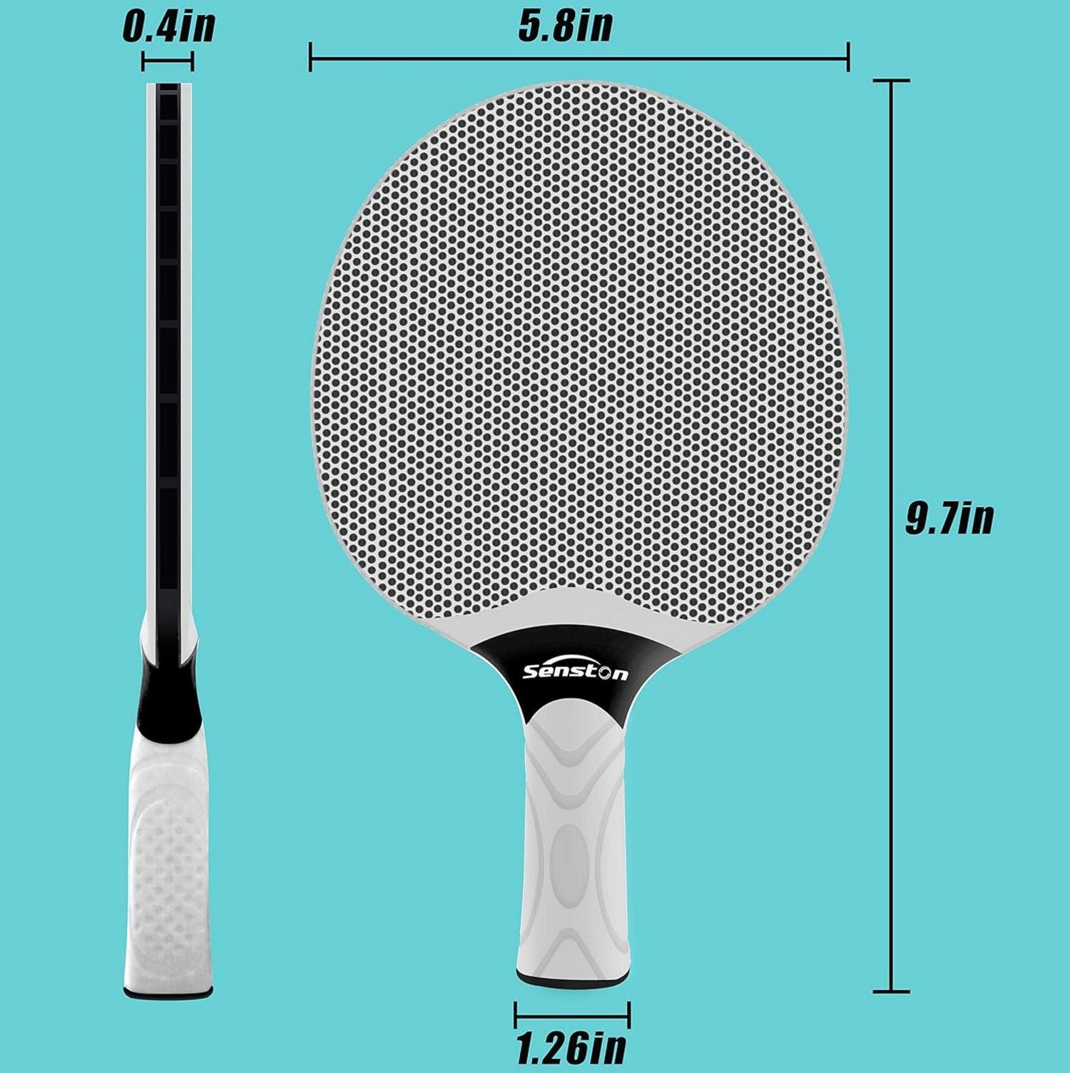 Senston Tischtennisschläger Set 2 Schläger 3 Bälle Aufbewahrungstasche