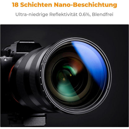 55mm Variabler ND Filter K-Serie Graufilter ND2-ND2000