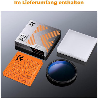 55mm Variabler ND Filter K-Serie Graufilter ND2-ND2000