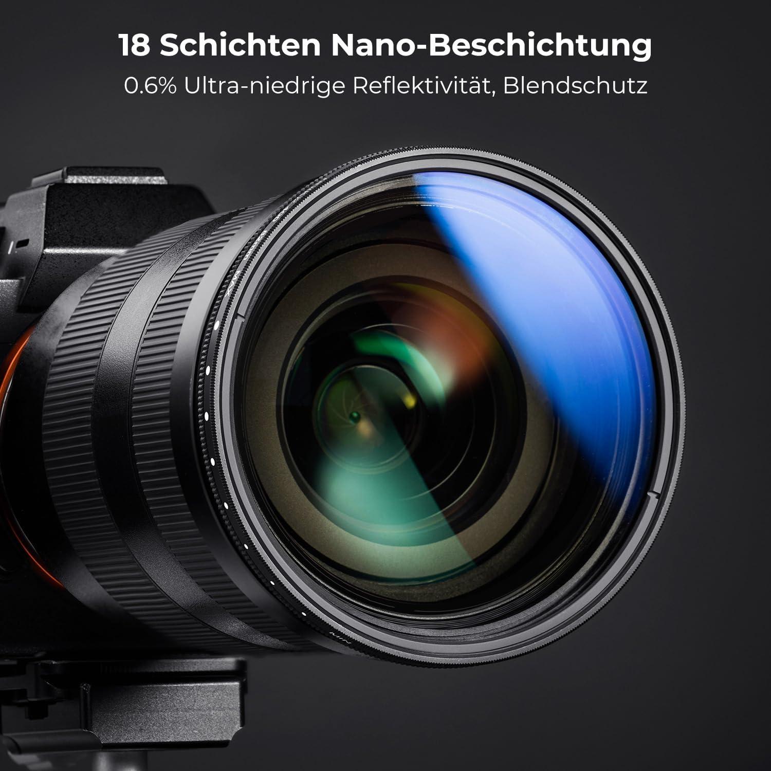 K&F Concept Nano K-Series ND Filter 55mm Variable ND2-ND2000