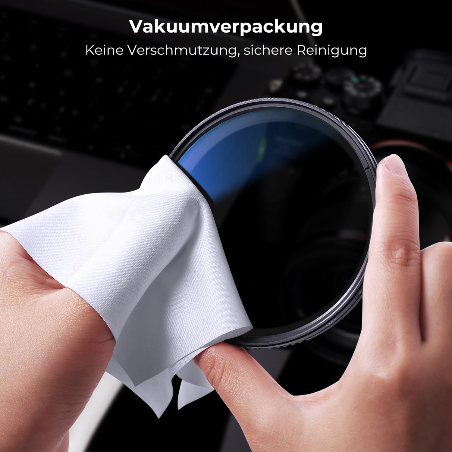 K&F Concept Nano K-Serie ND Filter 55mm Variabler Graufilter ND2-ND2000