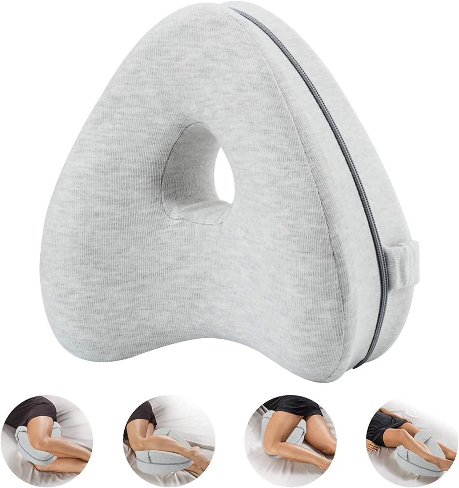 Ergonomisches Memory Foam Kniekissen für Seitenschläfer mit