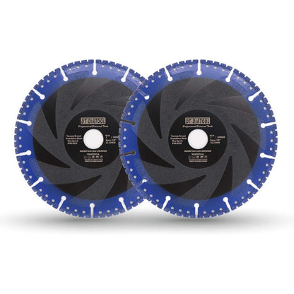 Diamant-Trennscheiben 2er-Set 180mm für Stahlbeton & Metall