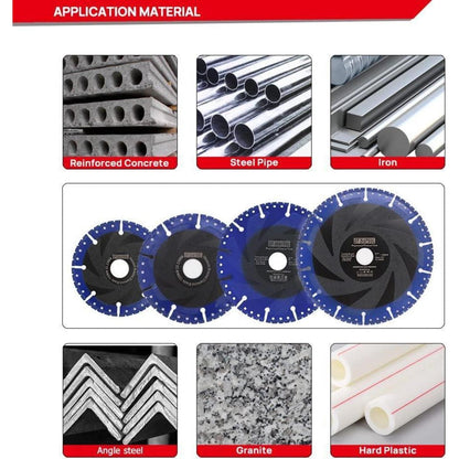 Diamant-Trennscheiben 300mm für Stahlbeton, Metall, PVC (2 Stück)