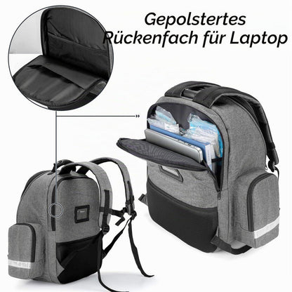 Notfallrucksack Grau für Erste Hilfe & Outdoor