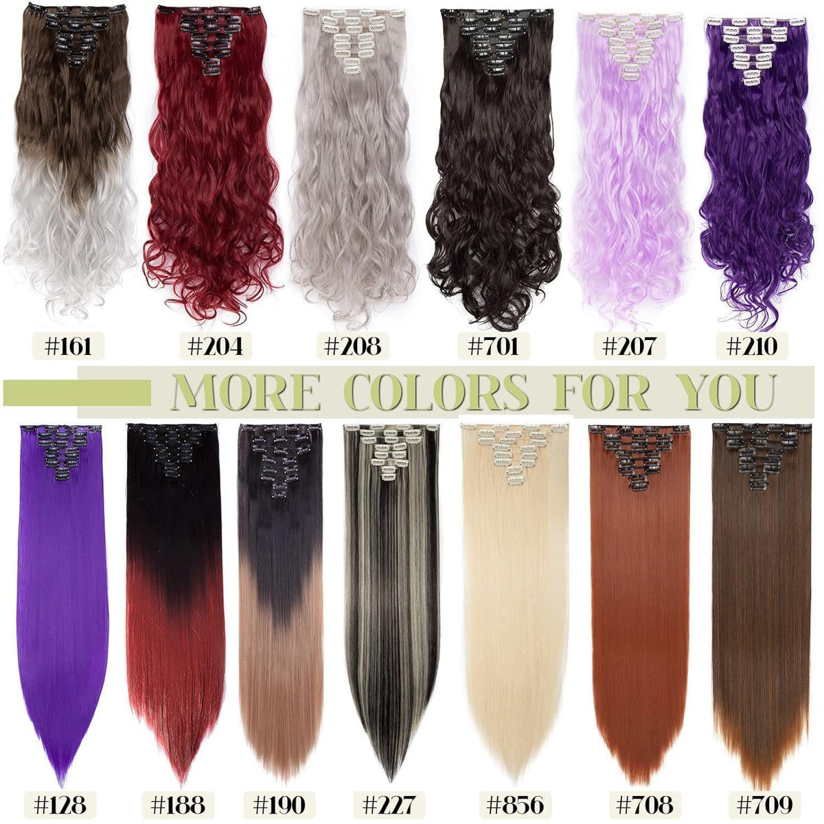 Welliges Haarverlängerung Set – 60cm Sandblond & Bleichblond