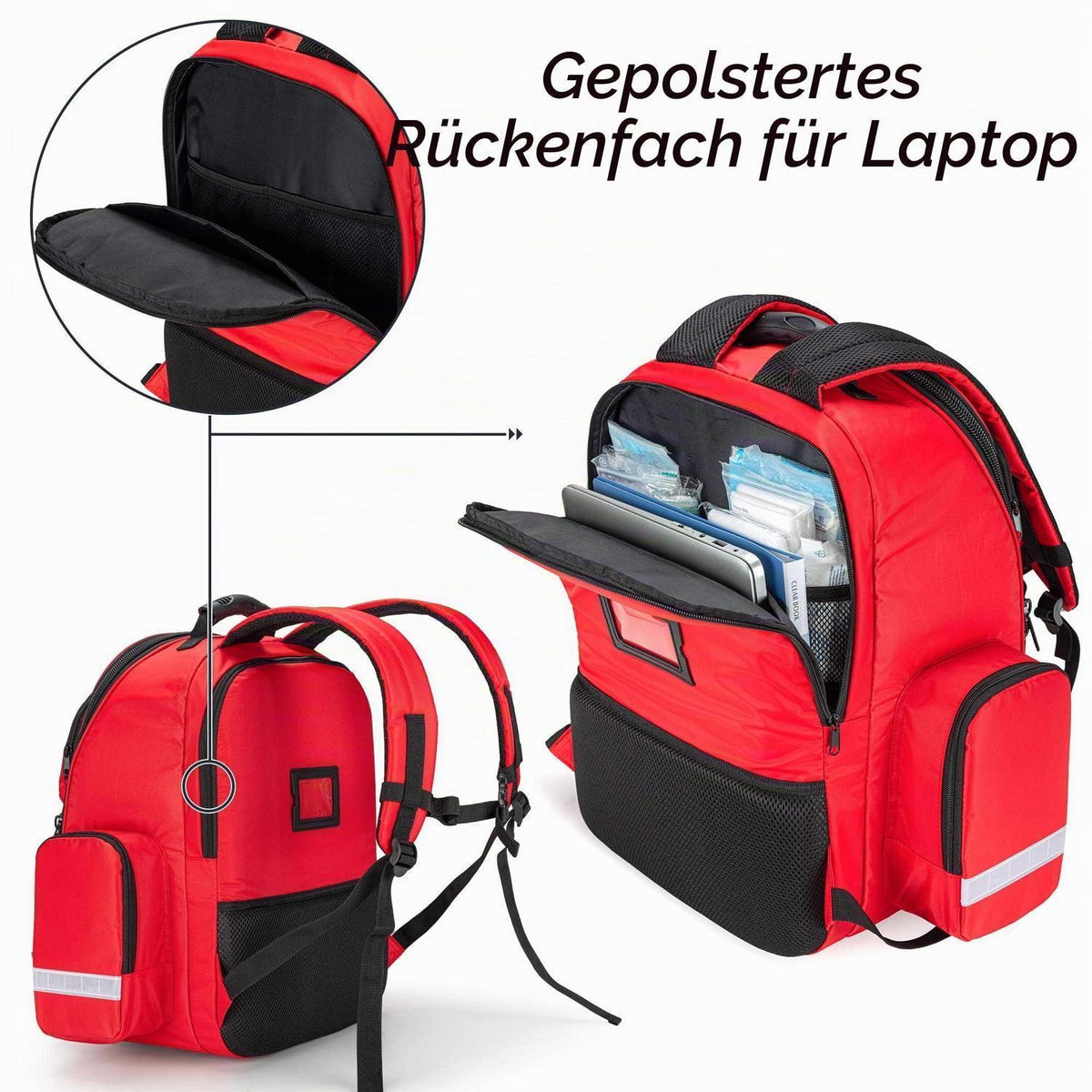 Notfallrucksack Medizinischer Erste Hilfe Set Rot