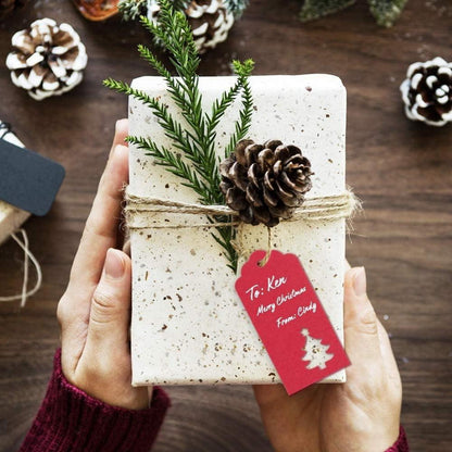 150 Kraftpapier Weihnachten Geschenkanhänger mit Schnur