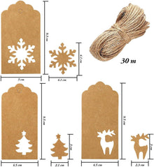 150 Weihnachten Kraftpapier Geschenkanhänger Anhänger mit