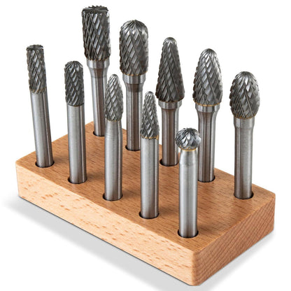 Hartmetall-Frässtifte Doppelschnitt 6mm Schaft für Metall, Holz, Stein