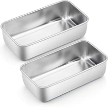 Edelstahl Kastenform 2er-Set Brotbackform Brot Kuchen Toast Brotform
