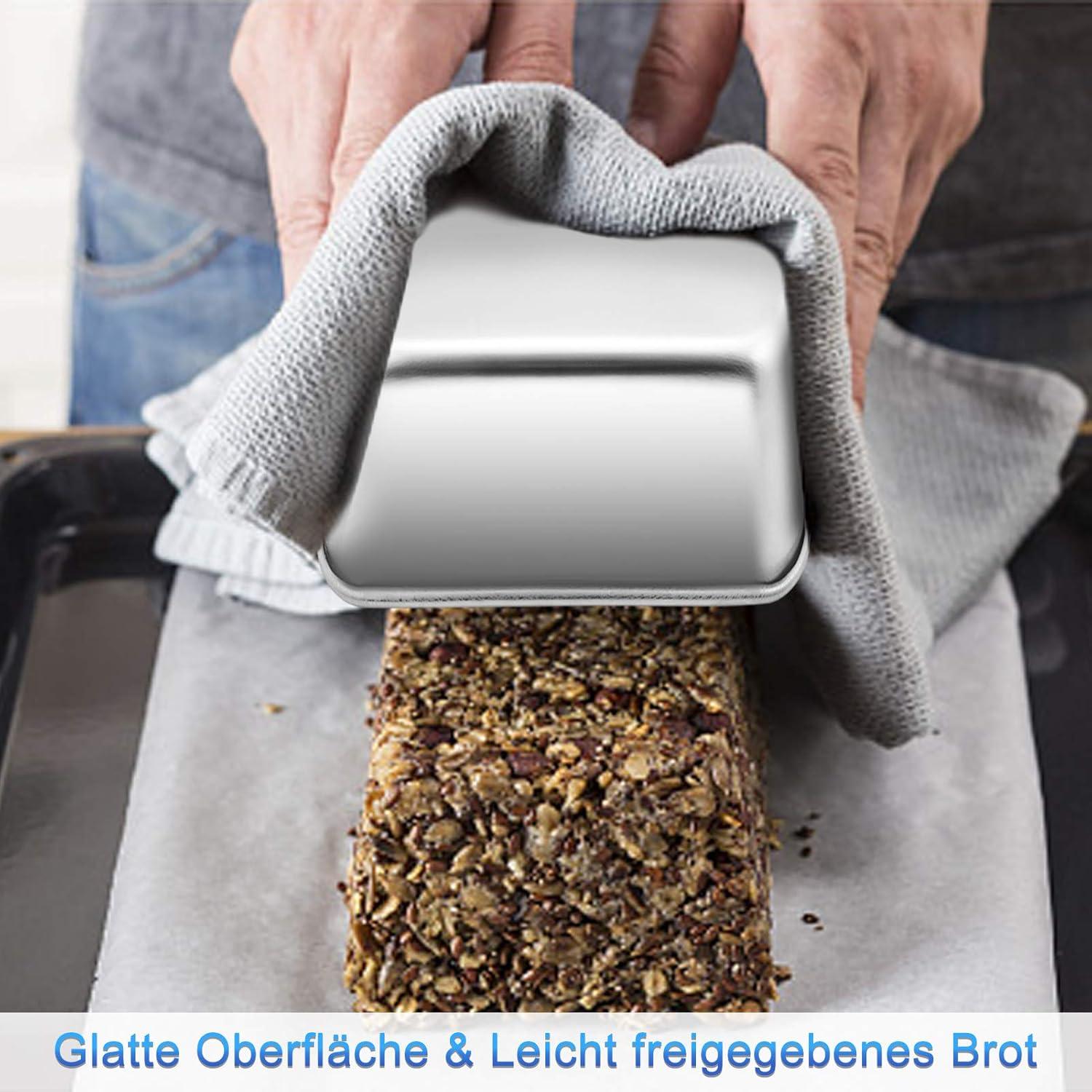 Edelstahl Kastenform Brotbackform Set 23,5x12,6x6cm 2er