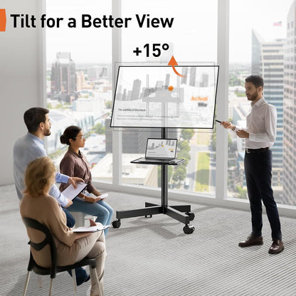 TV Ständer Rollbar mit Rollen für 23-60 Zoll Fernseher VESA 400x400mm